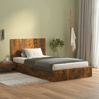 Testiera Letto Rovere Fumo 120x1,5x80 cm in Legno Multistrato  cod mxl 53131