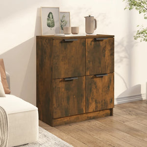 Credenza Rovere Fumo 60x30x70 cm in Legno Multistrato cod mxl 35628