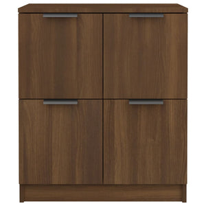 Credenza Rovere Marrone 60x30x70 cm in Legno Multistrato 816996