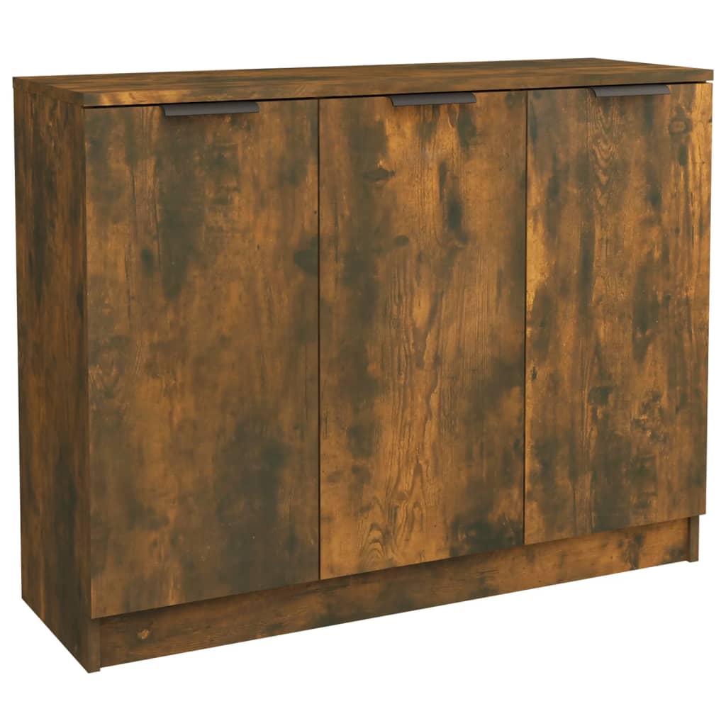 Credenza Rovere Fumo 90,5x30x70 cm in Legno Multistrato 817024