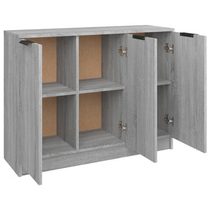 Credenza Grigio Sonoma 90,5x30x70 cm in Legno Multistrato 817025