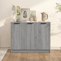 Credenza Grigio Sonoma 90,5x30x70 cm in Legno Multistrato cod mxl 12938