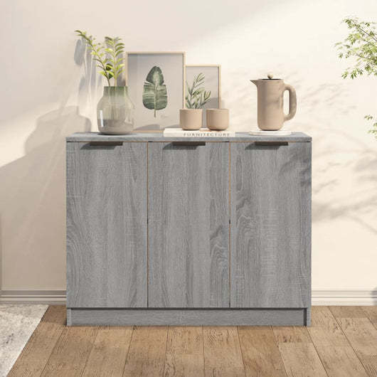 Credenza Grigio Sonoma 90,5x30x70 cm in Legno Multistrato cod mxl 12938