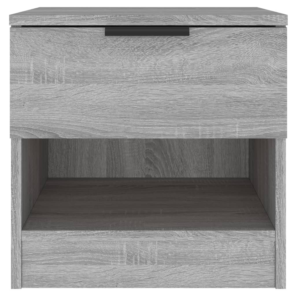 Comodini 2pz Grigio Sonoma in Legno Multistrato cod mxl 30037