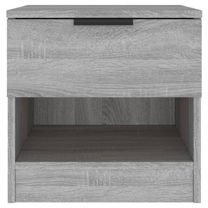 Comodini 2pz Grigio Sonoma in Legno Multistrato cod mxl 30037