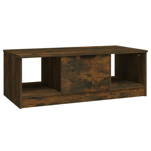 Tavolino da Salotto Rovere Fumo 102x50x36 cm Legno Multistrato