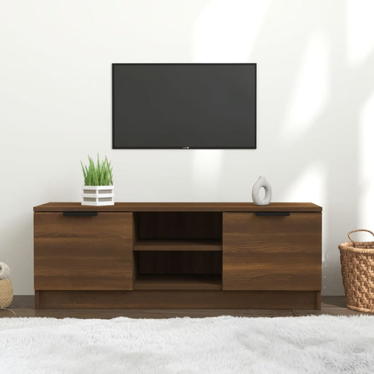 Mobile TV Rovere Marrone 102x35x36,5 cm in Legno Multistrato cod mxl 12514