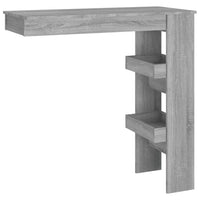 Bancone da Muro Grigio Sonoma 102x45x103,5 cm Legno Multistrato