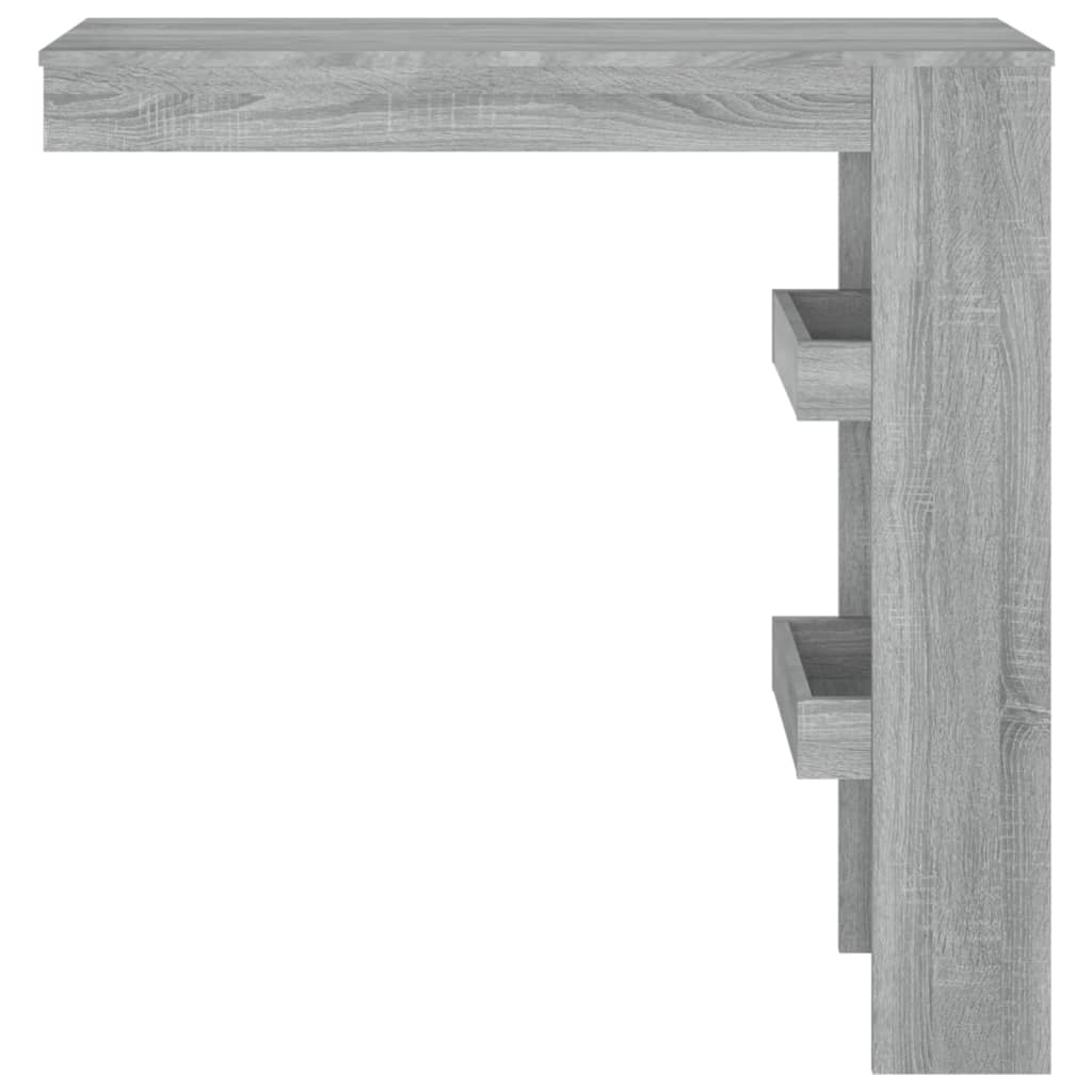 Bancone da Muro Grigio Sonoma 102x45x103,5 cm Legno Multistrato 817223