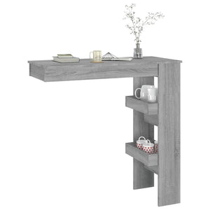 Bancone da Muro Grigio Sonoma 102x45x103,5 cm Legno Multistrato