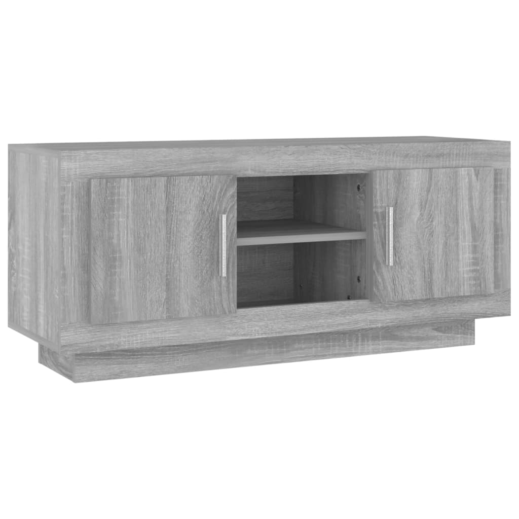 Mobile TV Grigio Sonoma 102x35x45 cm in Legno Multistrato cod mxl 12513