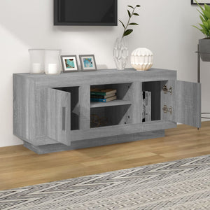 Mobile TV Grigio Sonoma 102x35x45 cm in Legno Multistrato cod mxl 12513