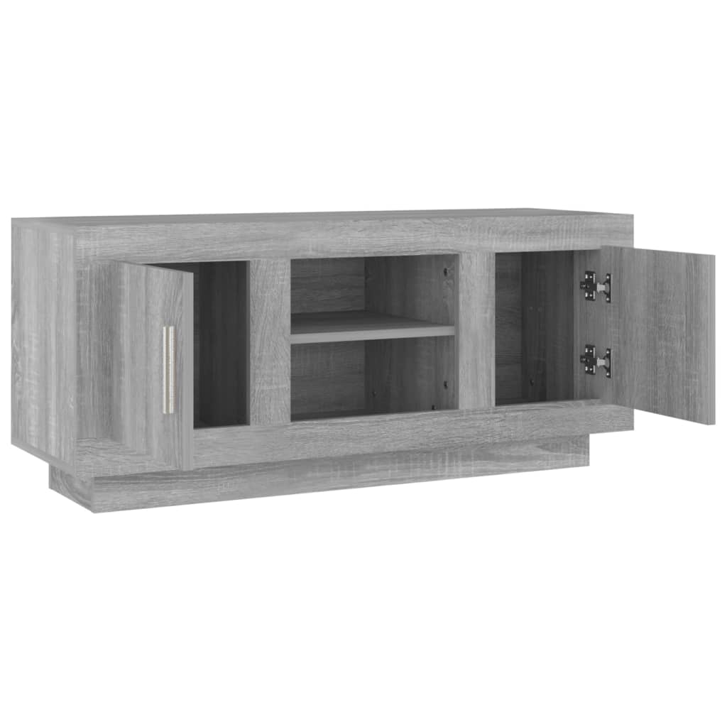 Mobile TV Grigio Sonoma 102x35x45 cm in Legno Multistrato cod mxl 12513