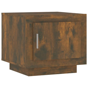 Tavolino da Salotto Rovere Fumo 51x50x45cm in Legno Multistrato