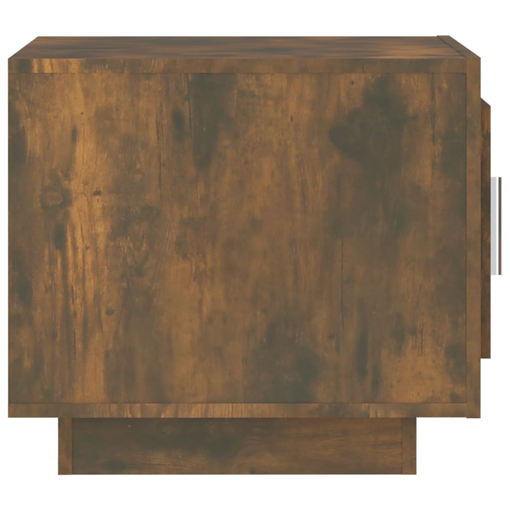 Tavolino da Salotto Rovere Fumo 51x50x45cm in Legno Multistrato