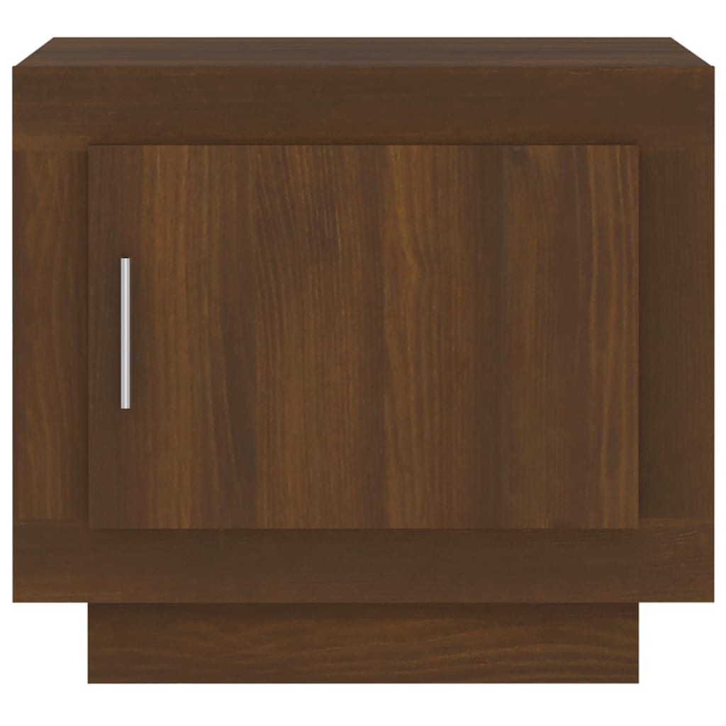 Tavolino da Salotto Rovere Marrone 51x50x45 cm Legno Compensato