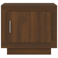 Tavolino da Salotto Rovere Marrone 51x50x45 cm Legno Compensato