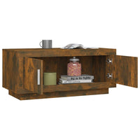 Tavolino da Salotto Rovere Fumo 102x50x45 cm Legno Multistrato