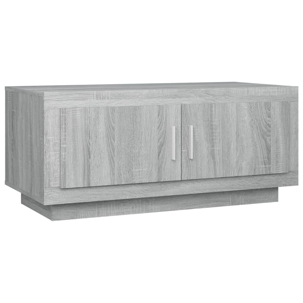 Tavolino da Salotto Grigio Sonoma 102x50x45cm Legno Multistrato 817232