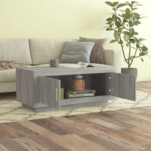 Tavolino da Salotto Grigio Sonoma 102x50x45cm Legno Multistrato 817232