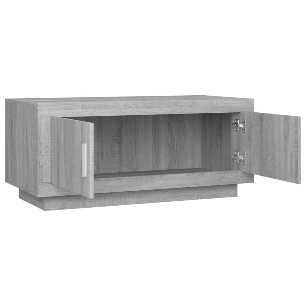 Tavolino da Salotto Grigio Sonoma 102x50x45cm Legno Multistrato 817232