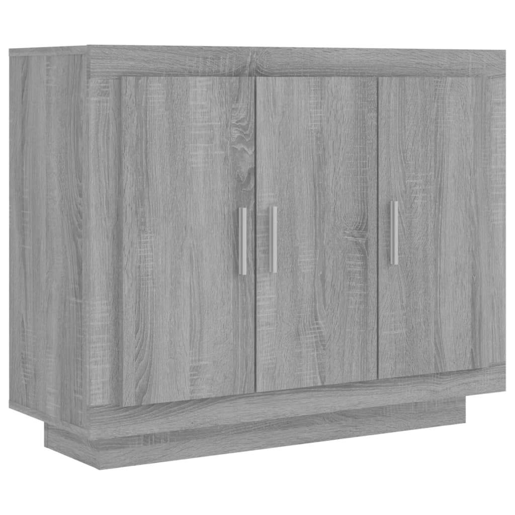 Credenza Grigio Sonoma 92x35x75 cm in Legno Multistrato cod mxl 23852