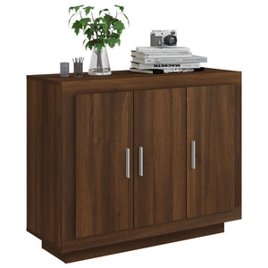 Credenza Rovere Marrone 92x35x75 cm in Legno Multistrato cod mxl 9478