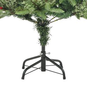 Albero di Natale con LED e Pigne Verde 120 cm in PVC e PE cod mxl 27112