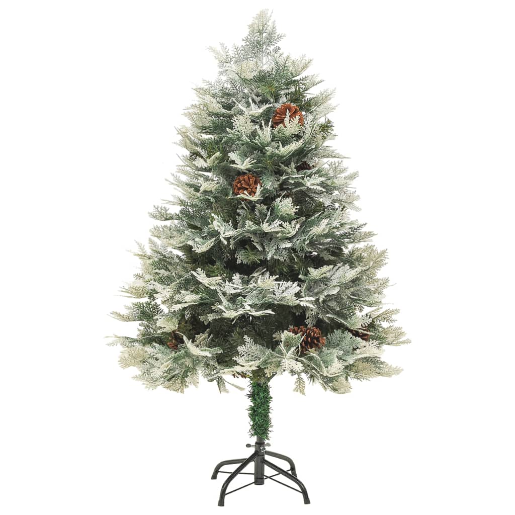 Albero di Natale con LED e Pigne Verde 120 cm in PVC e PE cod mxl 26011