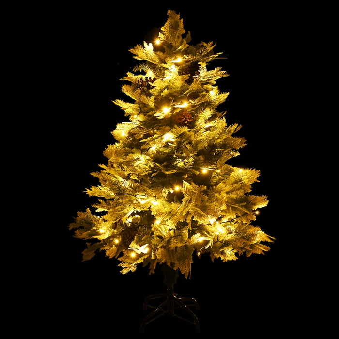 Albero di Natale con LED e Pigne Verde 120 cm in PVC e PE cod mxl 26011