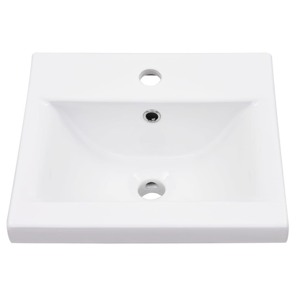 Telaio per Lavabo da Bagno con Lavabo Integrato Nero in Ferro 3101376