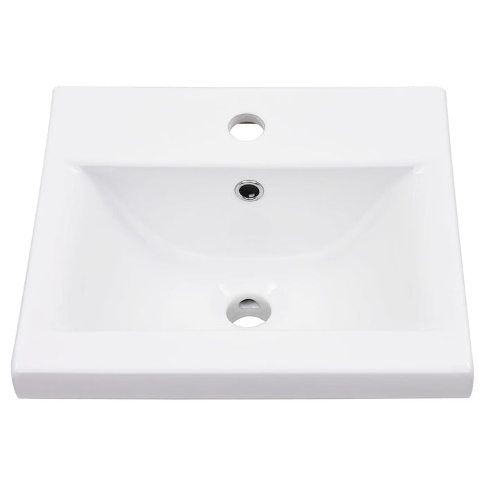 Telaio per Lavabo da Bagno con Lavabo Integrato Nero in Ferro 3101376