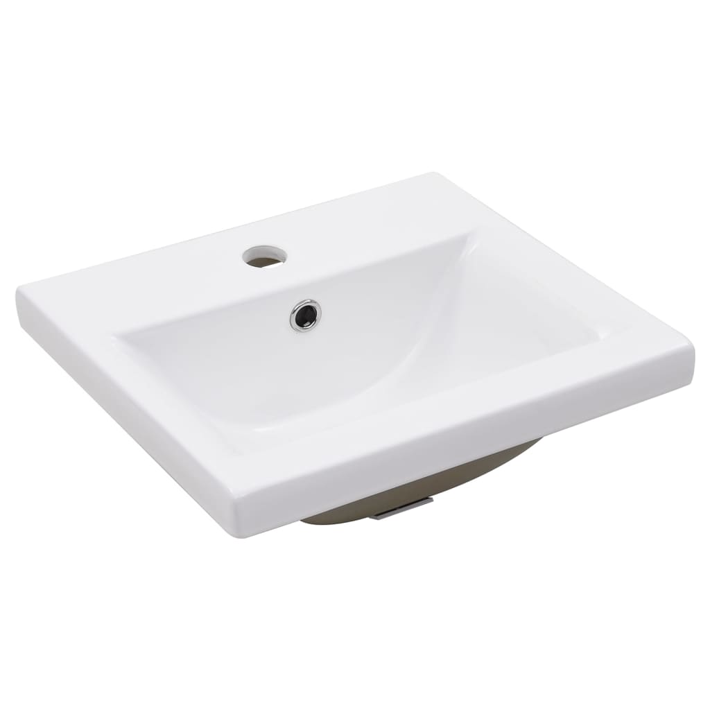 Telaio per Lavabo da Bagno con Lavabo Integrato Bianco in Ferro 3101379