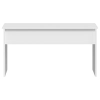 Tavolino da Salotto Bianco 102x50,5x52,5cm in Legno Multistrato cod mxl 7712