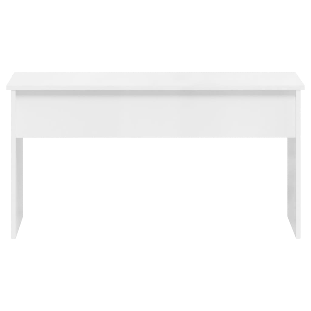 Tavolino Bianco Lucido 102x50,5x52,5 cm in Legno Multistrato cod mxl 5518