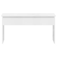 Tavolino Bianco Lucido 102x50,5x52,5 cm in Legno Multistrato cod mxl 5518