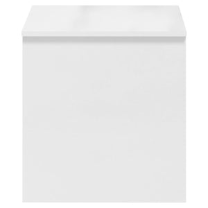 Tavolino Bianco Lucido 102x50,5x52,5 cm in Legno Multistrato cod mxl 5518