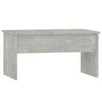 Tavolino Grigio Cemento 80x50,5x41,5 cm in Legno Multistrato cod mxl 8845