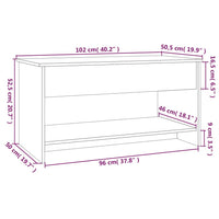 Tavolino Salotto Rovere Sonoma 102x50x52,5 cm Legno Multistrato cod mxl 16595