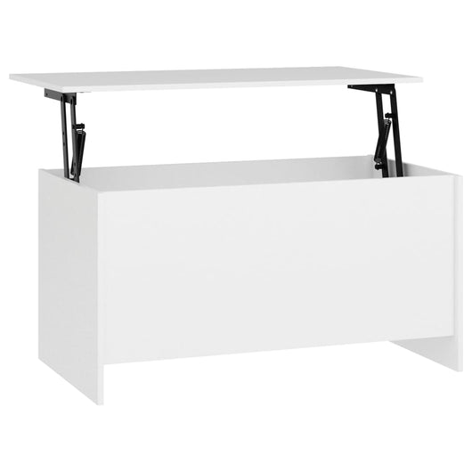 Tavolino da Salotto Bianco 102x55,5x52,5 cm Legno Multistrato cod mxl 19596