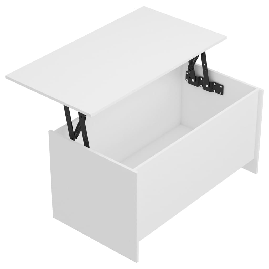 Tavolino da Salotto Bianco 102x55,5x52,5 cm Legno Multistrato cod mxl 19596