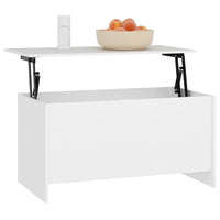 Tavolino da Salotto Bianco 102x55,5x52,5 cm Legno Multistrato cod mxl 19596