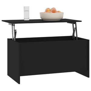 Tavolino da Salotto Nero 102x55,5x52,5 cm in Legno Multistrato cod mxl 23687