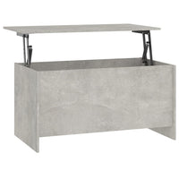 Tavolino Grigio Cemento 102x55,5x52,5 cm in Legno Multistrato cod mxl 9269