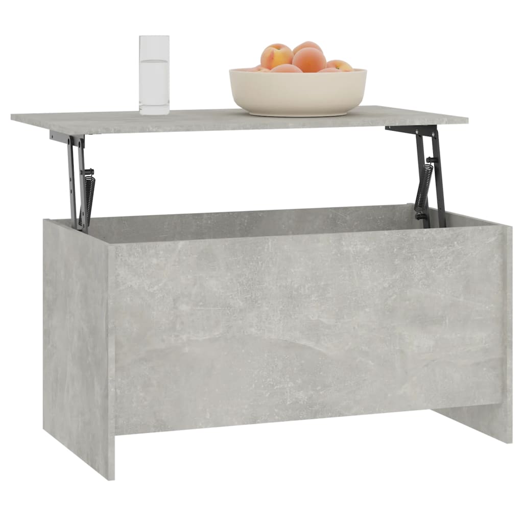 Tavolino Grigio Cemento 102x55,5x52,5 cm in Legno Multistrato cod mxl 9269