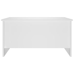 Tavolino da Salotto Bianco 80x55,5x41,5 cm in Legno Multistrato 809674