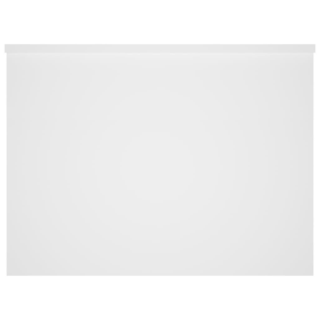 Tavolino da Salotto Bianco 80x55,5x41,5 cm in Legno Multistrato 809674