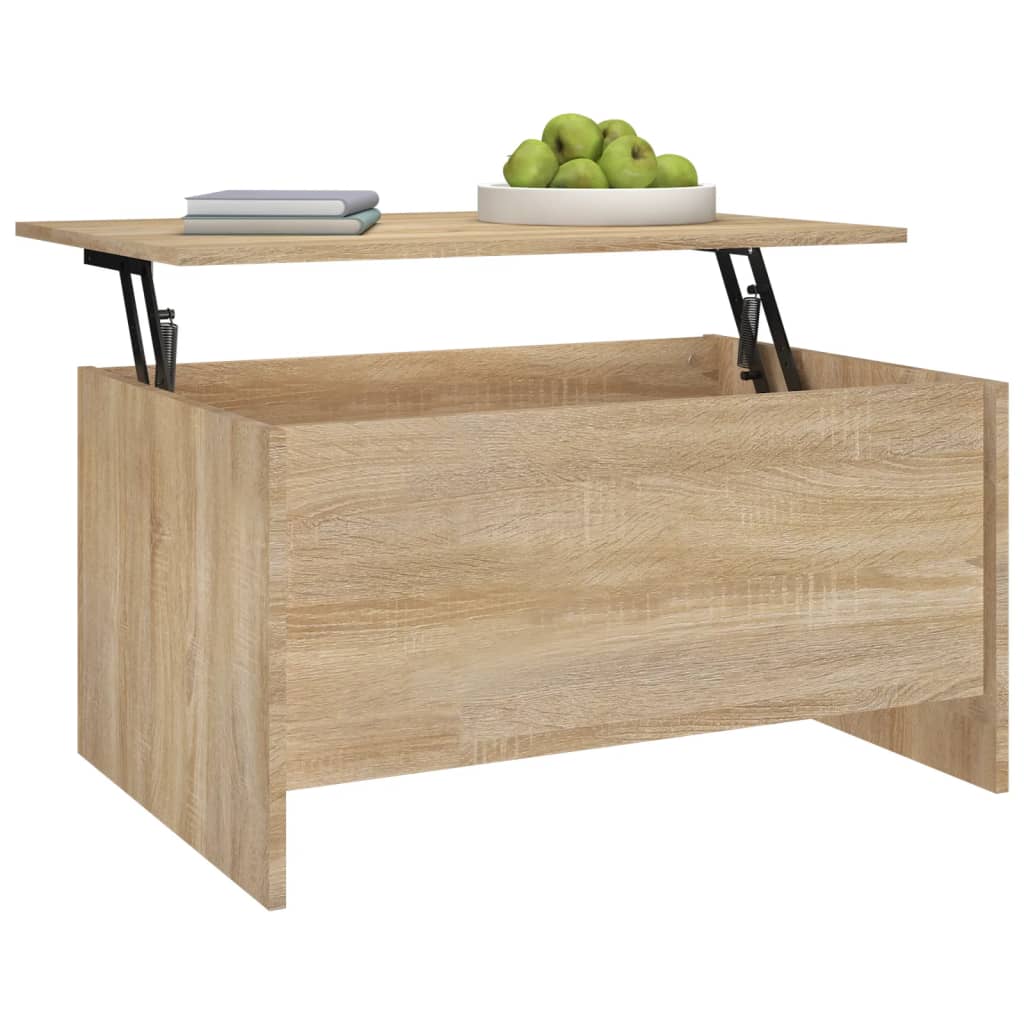 Tavolino Salotto Rovere Sonoma 80x55,5x41,5cm Legno Multistrato 809677