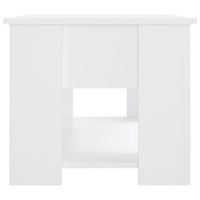 Tavolino da Salotto Bianco 79x49x41 cm in Legno Multistrato 809710