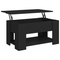 Tavolino da Salotto Nero 79x49x41 cm in Legno Multistrato cod mxl 15076